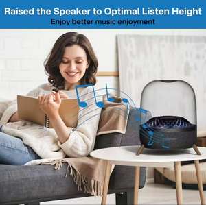 ขาตั้งไม้ตั้งโต๊ะขาตั้งกล้องแบบสามขาพร้อมกรอบโลหะสำหรับ <span class=keywords><strong>Harman</strong></span> Kardon AURA <span class=keywords><strong>STUDIO</strong></span> <span class=keywords><strong>3</strong></span> 4 SoundSticks 4ลำโพง - Product Image 4