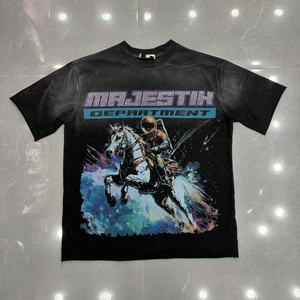 Camisetas de Alta Calidad con Estampado Gráfico, Camisetas de Diseño con Lavado Diamante, Ropa de Diseñador, Camiseta Majestik para Hombre - Product Image 3