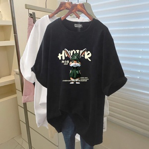 Nouvelle mode luxe 100% coton dessin animé personnalisé grande taille T-shirt 3D imprimé marque couturier T-shirt - Product Image 5