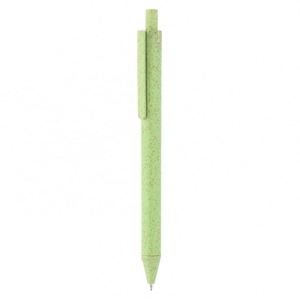 Custom Logo Eco Friendly Wheat Straw <b>Retractable</b> Ballpoint <b>Pen</b> Click Action <b>Pens</b> for Tradeshow Giveaways - Product Image 5
