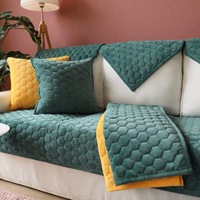 Vente directe d'usine bon marché fauteuil matelassé en flanelle douce charmantes housses de canapé housses de pantoufles