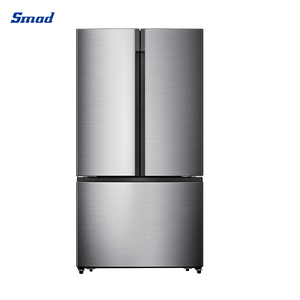 Réfrigérateur américain 3 portes de haute qualité, sans givre, en acier inoxydable, avec distributeur d'eau, pour la maison DM-762WH 596L 3 portes de haute qualité - Product Image 2
