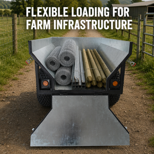 <span class=keywords><strong>Remorque</strong></span> basculante robuste en acier pour VTT, à vendre, avec attelage pivotant, chariot utilitaire à remorquer pour usage agricole, jardin et tout-terrain - Product Image 2