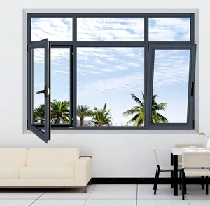 Chất lượng cao phổ biến nhà sản xuất nhôm đôi Nigeria 36x72 cửa sổ khuôn cửa sổ