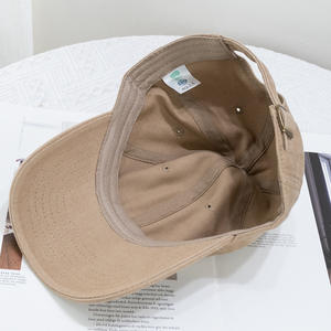 Haute qualité unisexe hommes femmes sport casquette de Baseball prêt à expédier coton lavé couleur unie papa chapeau blanc - Product Image 4