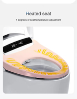 WC intelligent à chasse automatique avec capteur de luxe pour salle de bain, bidet en céramique, une seule pièce, toilette intelligente