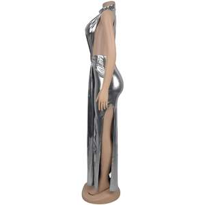 ชุดราตรีผู้หญิง Viviblook Z0207DS02 ดีไซน์เซ็กซี่หรูหรา คอสูง ผ่าข้าง ไซส์ใหญ่ ชุดเดรสออกงานสำหรับผู้หญิง สวยสง่า - Product Image 3