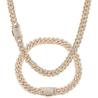 Sophisticated fake iced chains of the 