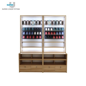 Modern Customized Retail Store Stand Cell Phone Accessories Display Furniture Mobile Phone Wall Display Cabinet