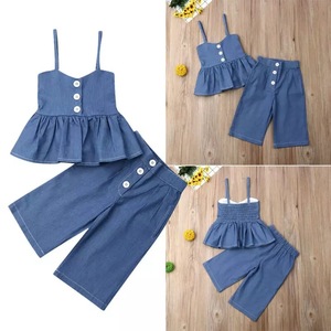 Conjunto de Ropa para Niños, Ropa de Verano para Bebés, Traje de Pantalones de Moda para Niñas, Nueva Llegada del Fabricante Chino - Product Image 4