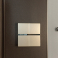 Usine MGA vente en gros de nouveau design interrupteur 2 groupes 2 voies avec indicateur LED avec logo personnalisé adapté aux hôtels et aux ménages