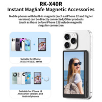 Écran de moniteur selfie Aquina RK-X40R de haute qualité, magnétique, sans fil, pour téléphone, caméra arrière, diffusion en direct, pour Android