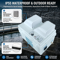 Générateur d'ozone portable 3g 5g étanche avec boîtier ABS pour le traitement de l'eau en aquaculture extérieure, spa et eau du robinet