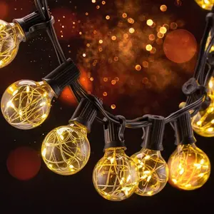 Hot Selling Merry Christmas CE Approval 1w/bulb String Light Led Mini Copper Wire G40 Bulb Led Decoration Firefly Lighting