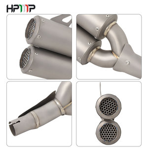 Fournisseur en gros alliage de titane vélo double sortie d'échappement pour moto <span class=keywords><strong>DUCATI</strong></span> <span class=keywords><strong>MONSTER</strong></span> <span class=keywords><strong>950</strong></span> <span class=keywords><strong>MONSTER</strong></span> 937 - Product Image 2