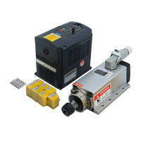 [Stock UE] Kit de broche carrée refroidie par air 1,5 kW 24000 tr/min |   Moteur de broche CNC ER11 avec variateur de fréquence (VFD) assorti