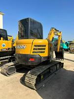 Mini-excavatrice SANY SY55C pour travaux routiers en espace restreint, 5,3 tonnes, moteur diesel ISUZU 36 kW, godet de 0,3 m³, profondeur de fouille de 3,42 m, chenilles de 400 mm