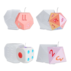 Large Silicone Dice Mold for Resin Casting Polyhedral DND Dice, DIY Candles Plaster Dices Making Board Games Home Decor - Product Image 1
