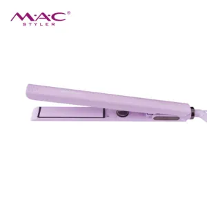 MAC Styler Purple Label pribadi besi datar pelat melayang sempit pelurus rambut kecil 250C pelurus rambut profesional