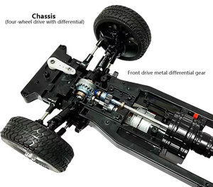 WPL D62 D62-1 D64 D64-1 <span class=keywords><strong>Hilux</strong></span> 1/16 RTR RWD 4WD 2.4G con Luces Proporcionales, Control Remoto, Juguete Todoterreno <span class=keywords><strong>RC</strong></span> para Adultos - Product Image 4
