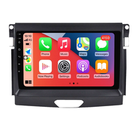 Autoradio Android vertical Tesla pour Ford Ranger 2015-2020 avec CarPlay sans fil, DSP, commandes au volant, écran IPS, 4G, Wi-Fi, caméra AHD et écran partagé