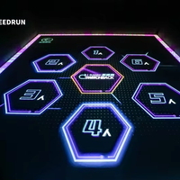 Simulateur de course interactif d'intérieur avec projecteur pour adolescents et enfants - Jeu de course de vitesse pour parcs d'attractions, parcs de loisirs, centres commerciaux