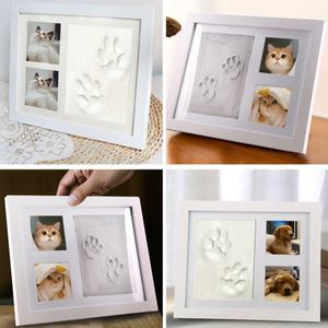 Bunnyhi CWXK001 Paw Print Kit <strong>Pet</strong> Memorial Photo Casket Frame Memory Sympathy <strong>Gift</strong> for <strong>Loss</strong> of Dog Lovers - Product Image 5