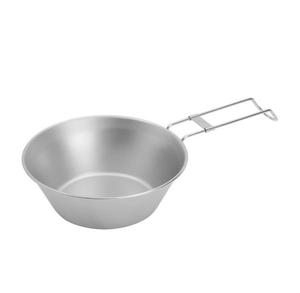 Taza de Sierra de acero inoxidable SM06 para exteriores, tazón de acampada con mango plegable, 300 a 310 ml, logotipo personalizado con impresión láser - Product Image 3