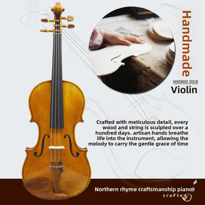 Violín para Estudiantes CHENTUO CT5.1, Tapa de Abeto Sólido, Fondo y Lados de Arce, Diapasón de Ébano, Hecho a Mano en Liaoning - Product Image 4