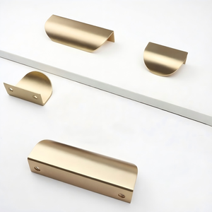 Kenop Lemari Gaya Modern <span class=keywords><strong>Farmhouse</strong></span> dari Paduan Seng, Desain Daun Mewah Ringan, Laris untuk Pintu Lemari Dapur - Product Image 5