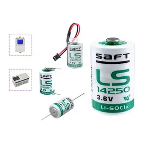 Новая Оригинальная Первичная батарея SAFT LS 14250 LS14250 14250 3,6 V 1/2 AA 1/2AA, литиевая батарея LS14250 PLC с контактами