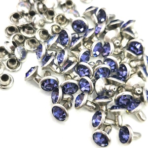 RH003 gros métal <span class=keywords><strong>strass</strong></span> cristal laiton bouton <span class=keywords><strong>Rivet</strong></span> pour cuir <span class=keywords><strong>Strass</strong></span> cristal <span class=keywords><strong>strass</strong></span> Rivets pour sacs à main - Product Image 5