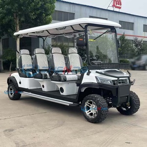 Carrito de Golf Eléctrico Blanco de 6 Plazas con Diseño Elegante, Batería de Litio, Homologado para Calle y Todoterreno, Precio de Fábrica, Personalizable - Product Image 2