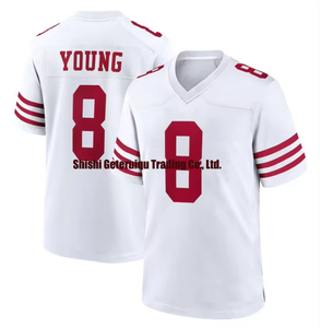Beste Qualität #13 Brock Purdy #19 Samuel #85 George Kittle #97 Nick Bosa #23 Christian McCaffrey Stitch amerikanisches Fußballtrikot - Product Image 5