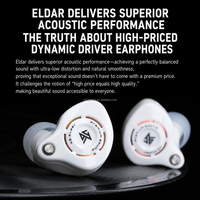 Écouteurs audiophiles KZ Eldar, écouteurs dynamiques haute fidélité, basses profondes, voix claire, moniteur de studio