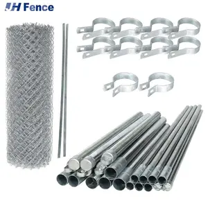 2.5mm-3.0mm PVC tráng Chuỗi liên kết hàng rào cuộn 60x60mm lỗ dây lưới hàng rào 5ftx25ft 1.8-6.0mm Độ dày hàng rào kim cương