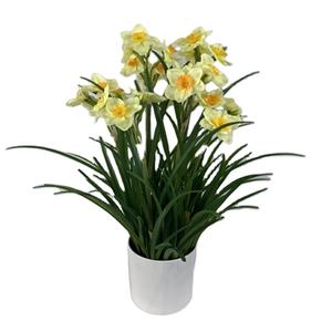 2025 NEWEST POLYESTER <b>ARTIFICIAL</b> REAL TOUCH <b>DAFFODIL</b> POT - Product Image 1