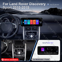 MSM 12.3 HD DVD Radio para Auto, Pantalla con Carplay, Marco Protector, Juego de Piezas para Sistema de Música de Vehículo LAND 15-19 ROVER Discovery Sport