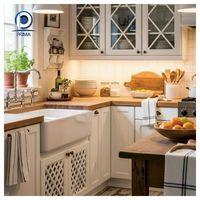 Armoire en bois massif Prima Popular, armoire en bois sur mesure résistante à l'usure pour solutions de décoration de cuisine haut de gamme