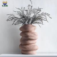 Vas Bunga Kering Gaya Art Deco Nordic Rustic untuk Dekorasi Rumah, Vas Keramik