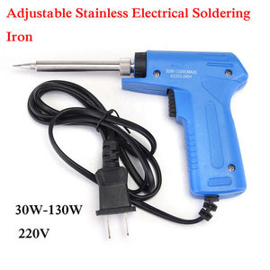 <span class=keywords><strong>Pistolet</strong></span> de fer <span class=keywords><strong>à</strong></span> <span class=keywords><strong>souder</strong></span> électrique professionnel <span class=keywords><strong>à</strong></span> double puissance 220V 30W-130W fer réglable <span class=keywords><strong>à</strong></span> chauffage rapide en <span class=keywords><strong>acier</strong></span> inoxydable de haute qualité - Product Image 2