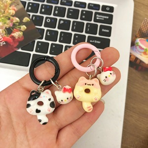 Llavero con Colgante de Auriculares y Mochila con Diseño de Gatito Siamés de Dibujos Animados, con Hebilla Circular KTins - Product Image 5