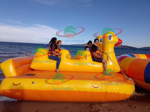 Jeux aquatiques d'été amusants, tube flottant gonflable pour sports nautiques, bateau disco, banane, canard pour <span class=keywords><strong>jet</strong></span> <span class=keywords><strong>ski</strong></span> - Product Image 2