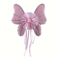 Accessoires de performance de fête de festival pour enfants ange elfe Cosplay ailes portables ailes de papillon avec fleur