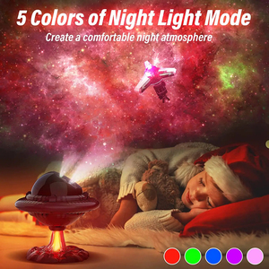 Proyector de Estrellas UFO para Dormitorio, Lámpara LED de Nebulosa Estrellada con Temporizador y Control Remoto, Proyector de Luz Nocturna para Niños, Regalo - Product Image 3
