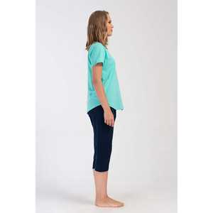 Combinaison de nuit ovale à manches courtes et col rond pour femme, taille XXL - Product Image 2