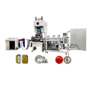 Mesin Foil aluminium otomatis Cnc, mesin pembentuk paket makanan, mesin pembuat wadah makanan aluminium Foil kontrol otomatis