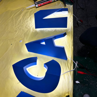 Lettres 3D en acier inoxydable personnalisées avec rétroéclairage LED pour la publicité, la décoration, les devantures de magasins, les réceptions, les murs