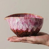 Bol à Matcha en Porcelaine Rose avec Support Chasen Glaçuré – Coffret Cadeau Cérémonie du Thé Japonaise – Écologique et Durable pour Elle