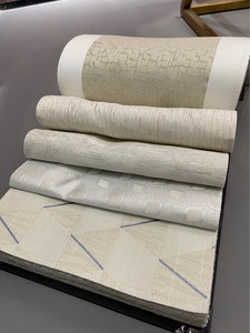 Sang Trọng Màu Be Thêu Màu Vàng Sợi Nhuộm Jacquard Rèm Vải Cho Phòng Khách - Product Image 2